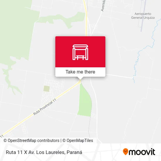 Mapa de Ruta 11 X Av. Los Laureles