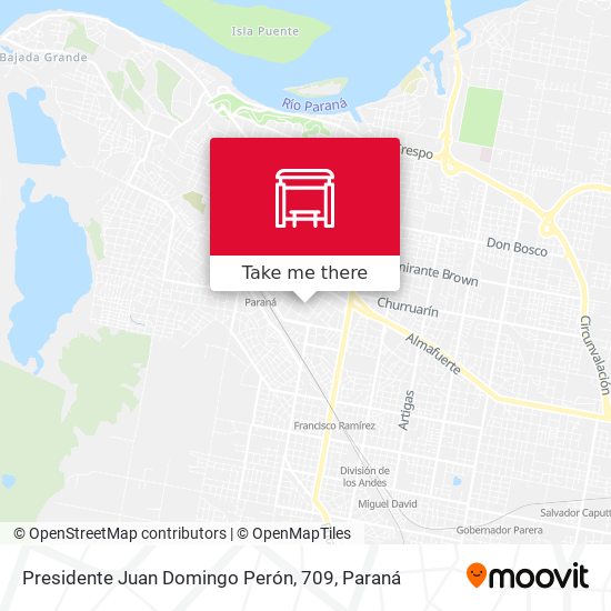 Presidente Juan Domingo Perón, 709 map