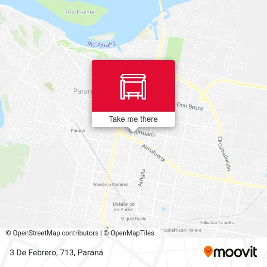 Mapa de 3 De Febrero, 713