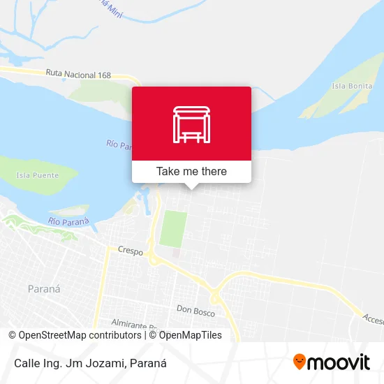 Mapa de Calle Ing. Jm Jozami