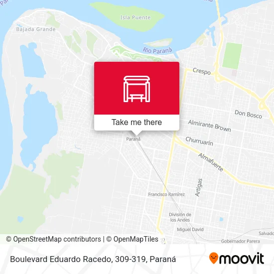 Mapa de Boulevard Eduardo Racedo, 309-319