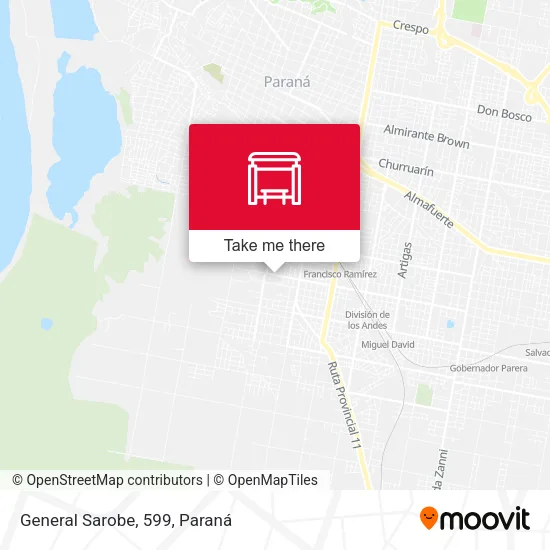 General Sarobe, 599 map