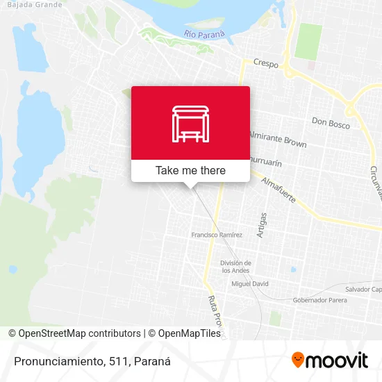 Pronunciamiento, 511 map