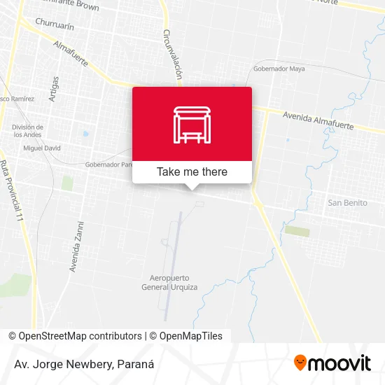 Av. Jorge Newbery map