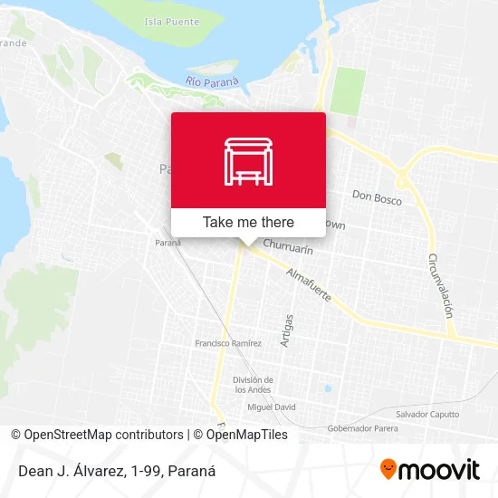 Mapa de Dean J. Álvarez, 1-99
