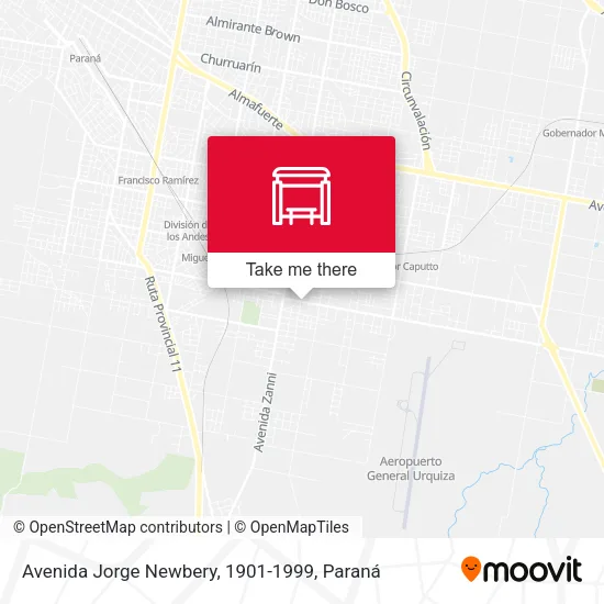Mapa de Avenida Jorge Newbery, 1901-1999
