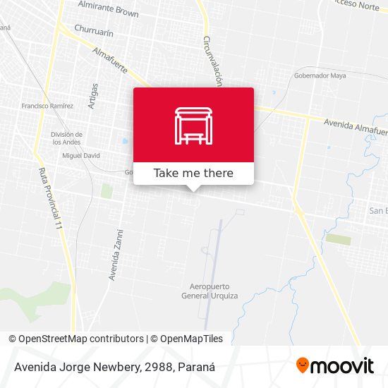 Avenida Jorge Newbery, 2988 map