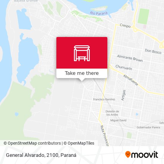 Mapa de General Alvarado, 2100