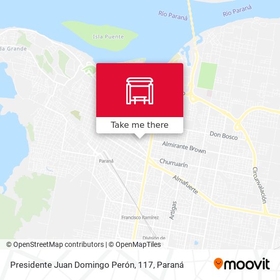 Presidente Juan Domingo Perón, 117 map