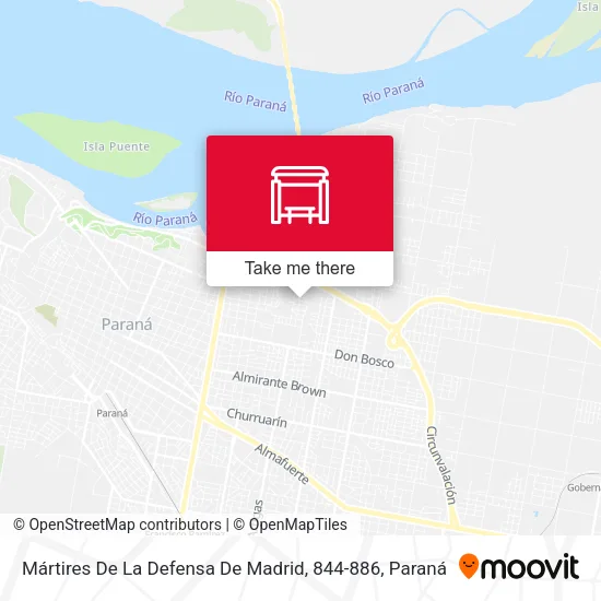 Mapa de Mártires De La Defensa De Madrid, 844-886