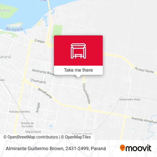 Almirante Guillermo Brown, 2431-2499 map