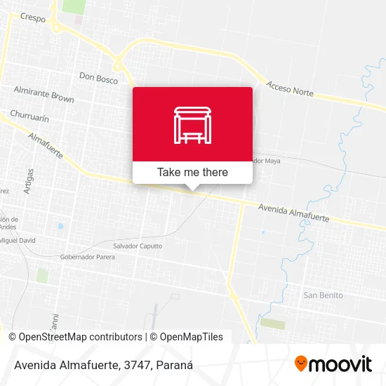 Mapa de Avenida Almafuerte, 3747