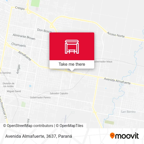 Mapa de Avenida Almafuerte, 3637