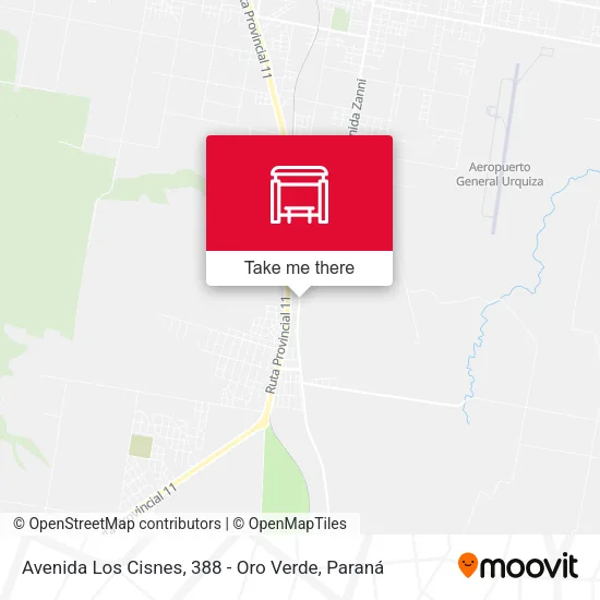 Mapa de Avenida Los Cisnes, 388 - Oro Verde