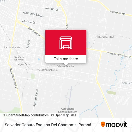 Mapa de Salvador Caputo Esquina Del Chamame