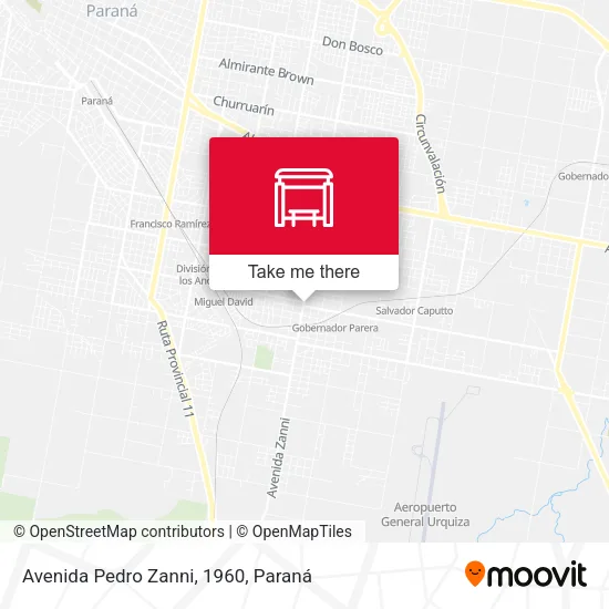Mapa de Avenida Pedro Zanni, 1960