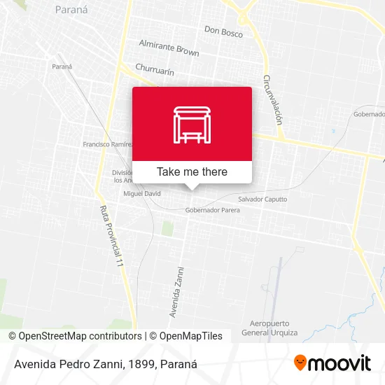 Mapa de Avenida Pedro Zanni, 1899