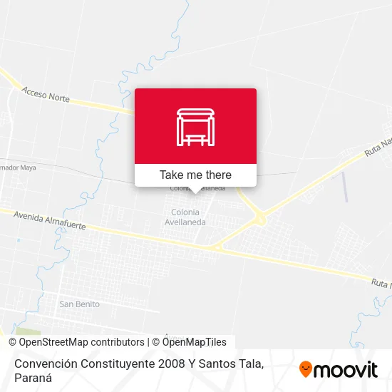 Mapa de Convención Constituyente 2008 Y Santos Tala