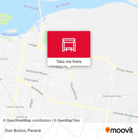 Mapa de Don Bosco