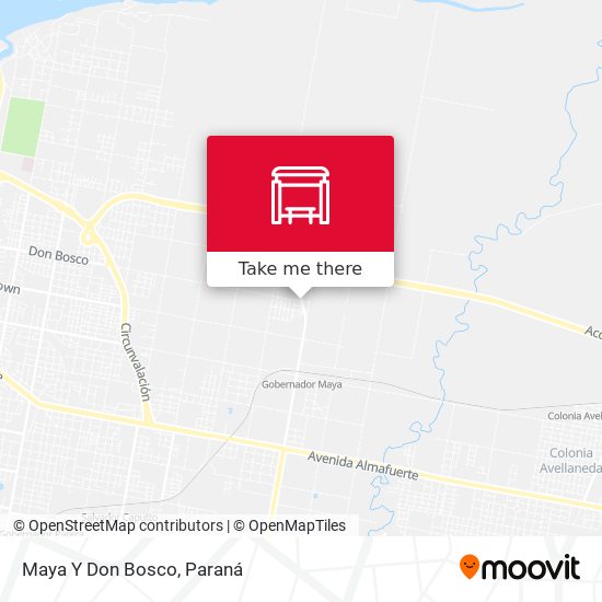 Maya Y Don Bosco map