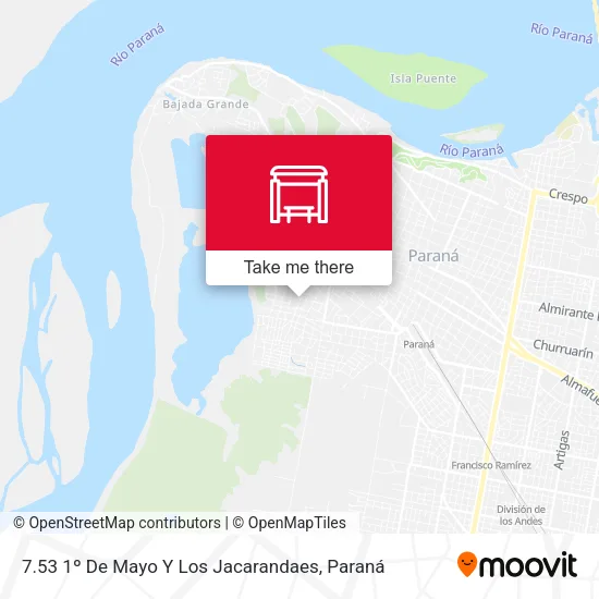 Mapa de 7.53 1º De Mayo Y Los Jacarandaes