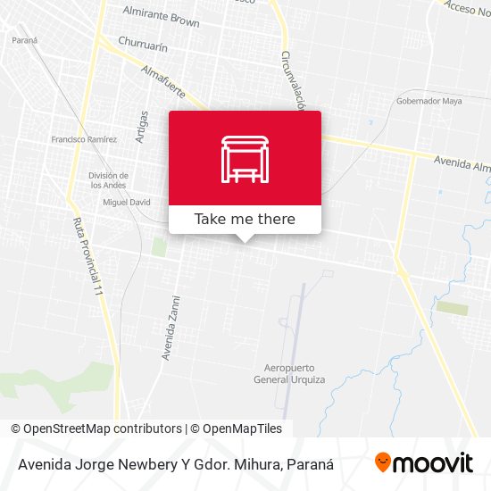 Mapa de Avenida Jorge Newbery Y Gdor. Mihura