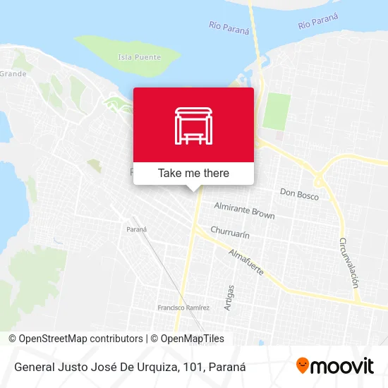 Mapa de General Justo José De Urquiza, 101