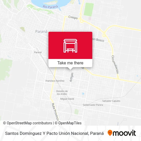 Mapa de Santos Domínguez Y Pacto Unión Nacional