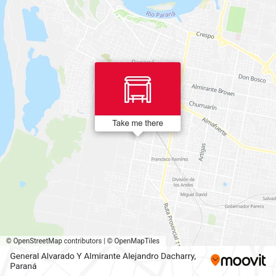 Mapa de General Alvarado Y Almirante Alejandro Dacharry
