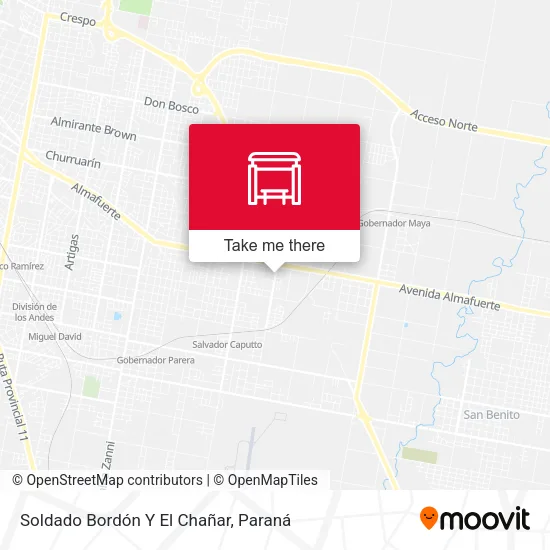 Mapa de Soldado Bordón Y El Chañar