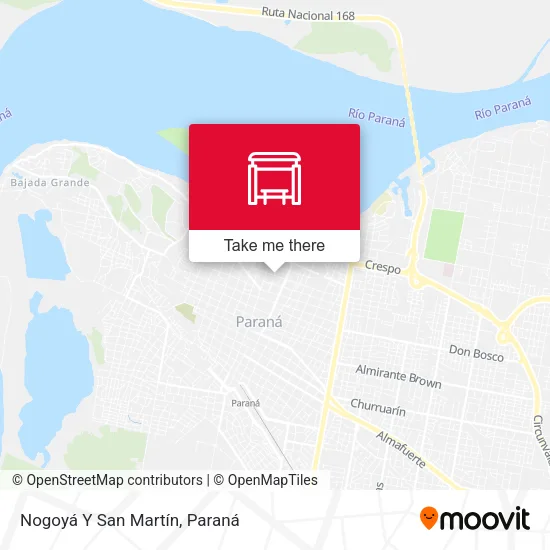 Mapa de Nogoyá Y San Martín