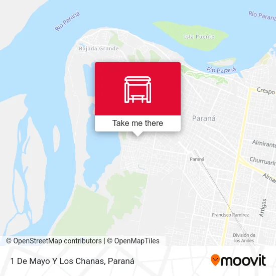 Mapa de 1 De Mayo Y Los Chanas