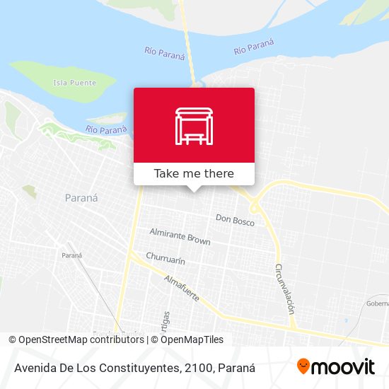 Mapa de Avenida De Los Constituyentes, 2100