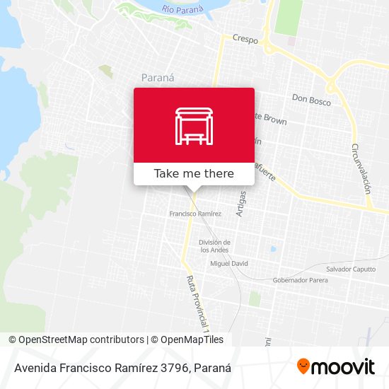 Mapa de Avenida Francisco Ramírez 3796