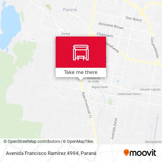 Mapa de Avenida Francisco Ramírez 4994