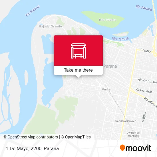 Mapa de 1 De Mayo, 2200