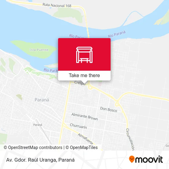 Mapa de Av. Gdor. Raúl Uranga