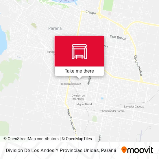 Mapa de División De Los Andes Y Provincias Unidas