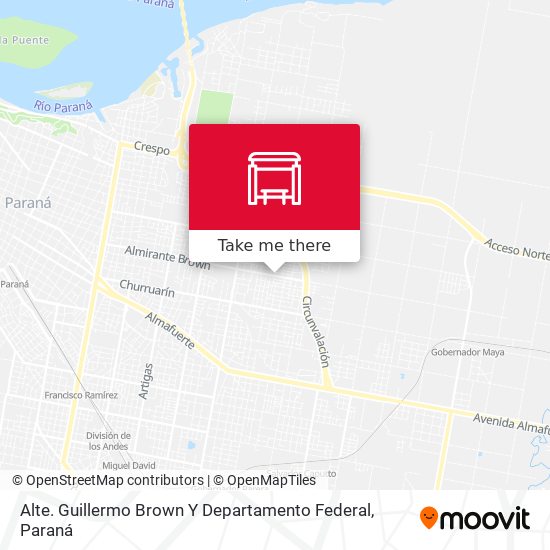 Alte. Guillermo Brown Y Departamento Federal map