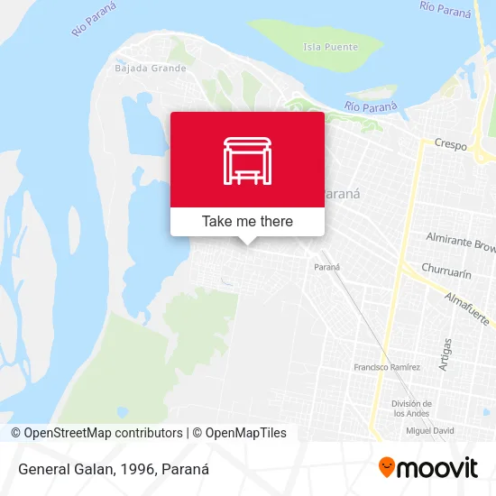 General Galan, 1996 map