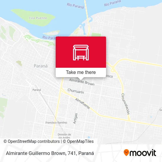 Mapa de Almirante Guillermo Brown, 741