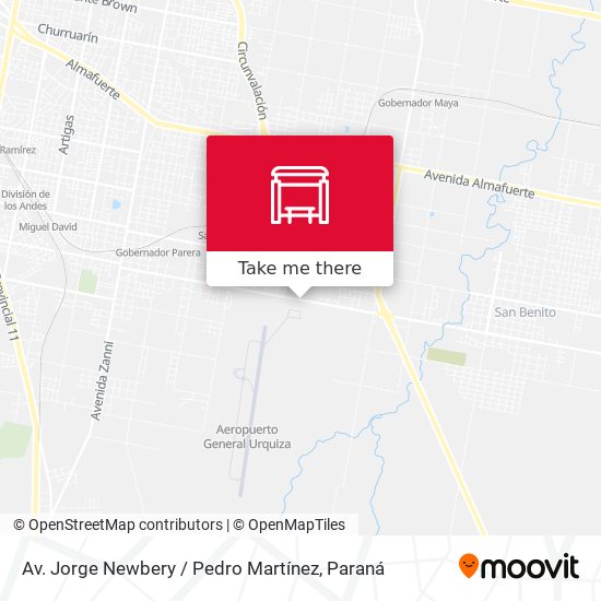 Mapa de Av. Jorge Newbery / Pedro Martínez