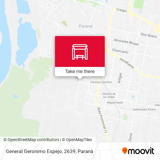 Mapa de General Geronimo Espejo, 2639