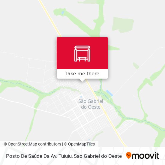 Mapa Posto De Saúde Da Av. Tuiuiu