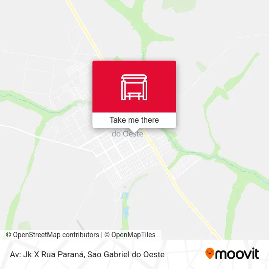 Av: Jk X Rua Paraná map