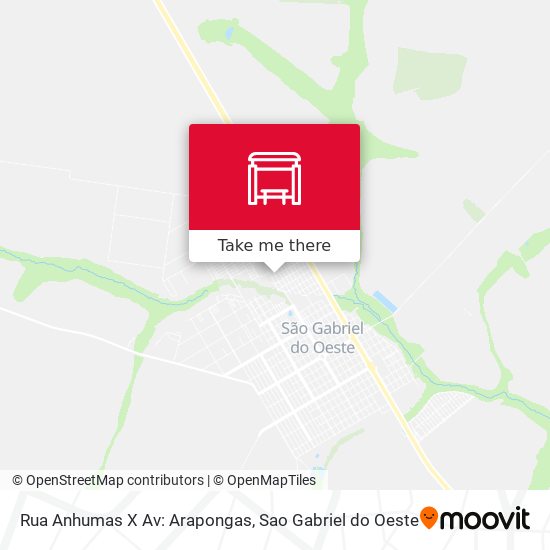 Rua Anhumas X Av: Arapongas map