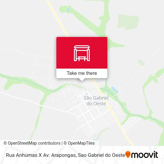 Rua Anhumas X Av: Arapongas map