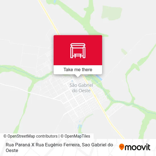 Rua Paraná X Rua Eugênio Ferreira map