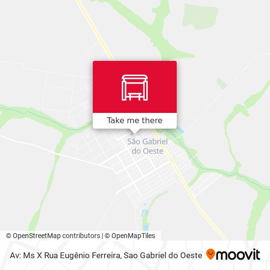 Mapa Av: Ms X Rua Eugênio Ferreira