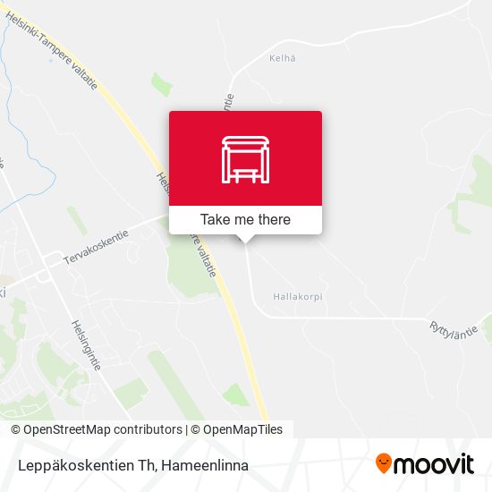 Leppäkoskentien Th map